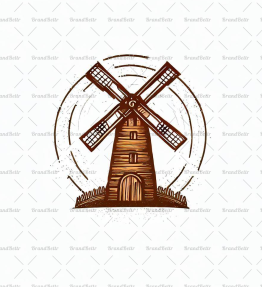 Rustikale Windmühle